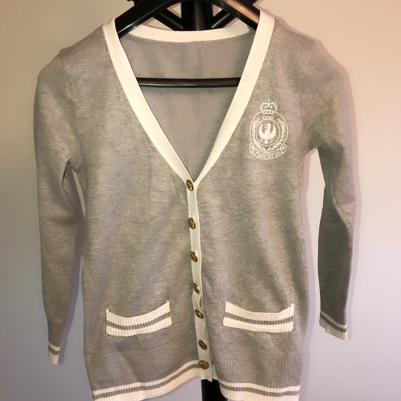 School Uniform Style Cardigan - Picture 1 of 2